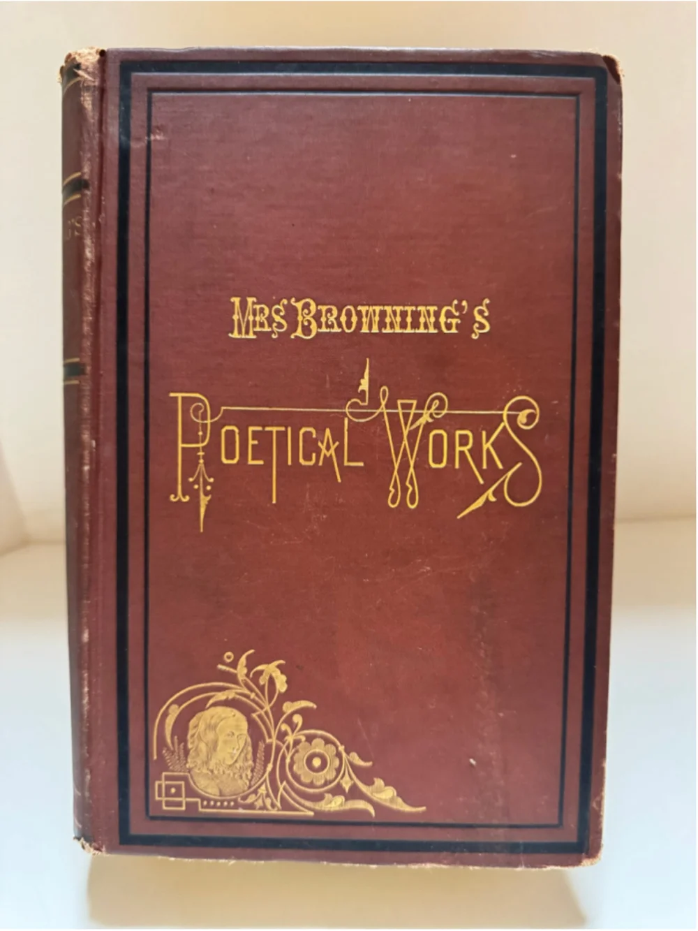 1870 Mrs. Browning's Poetical Works (Hardcover) Rare